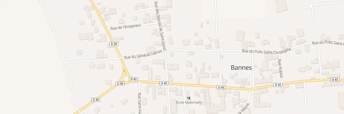 Plan du 8 Rue des Marais de St Gond à Bannes