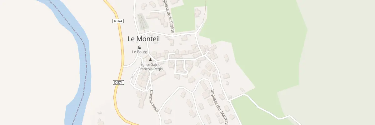 Plan du 1 Rue de la Forge au Monteil