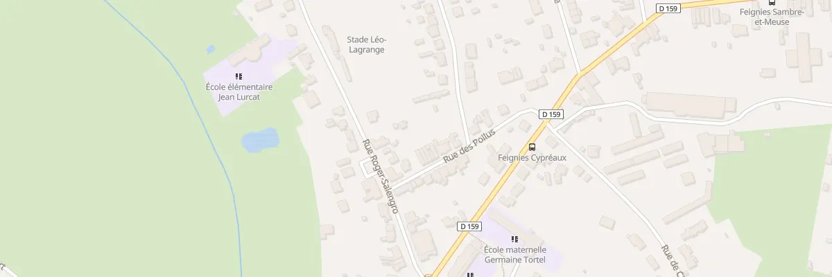 Plan du 7 Rue des Poilus à Feignies