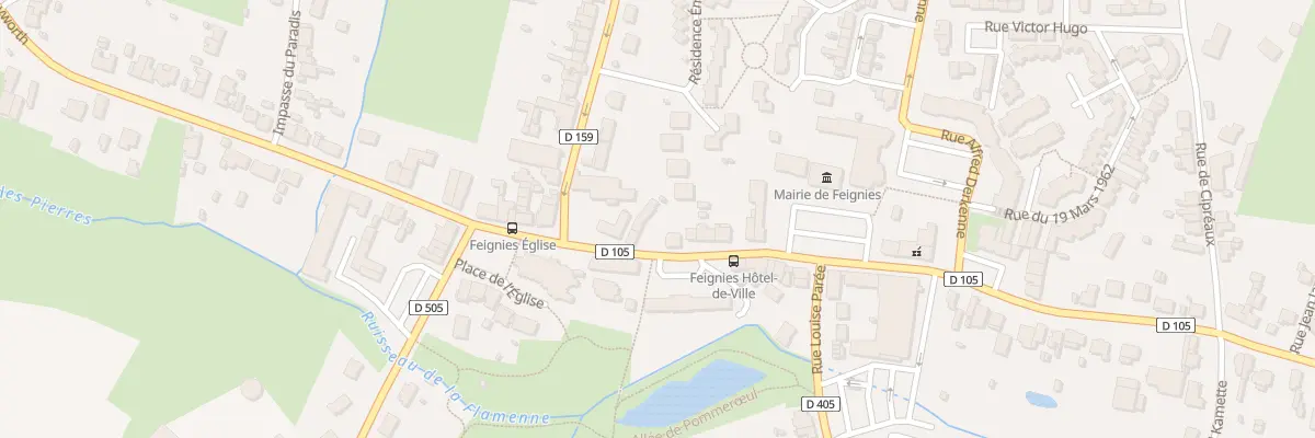 Plan du 7 Rue Jean Jaurès à Feignies