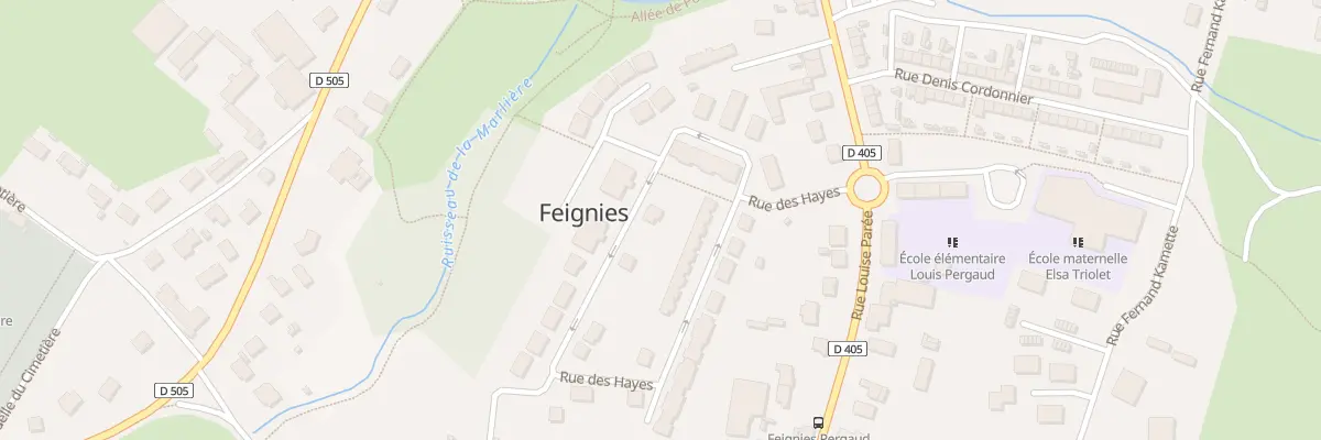 Plan du 9 Rue des Hayes à Feignies
