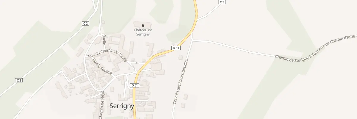 Plan du 6 Rte de Tonnerre à Serrigny