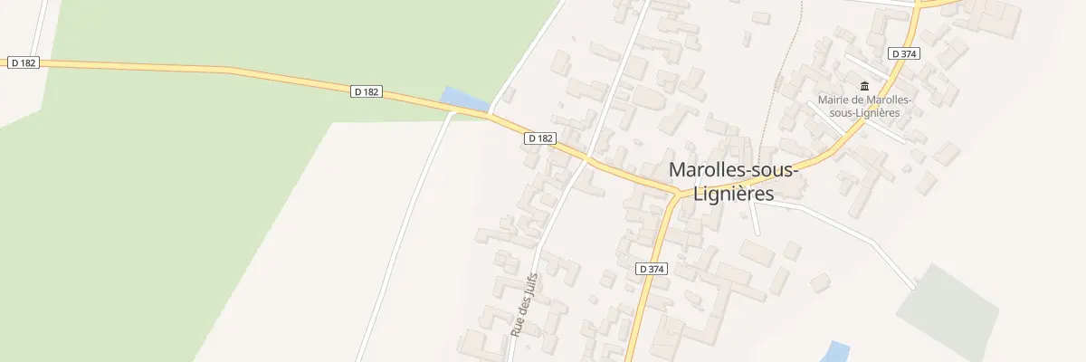 Plan du 25 Rue des Juifs à Marolles-sous-Lignières