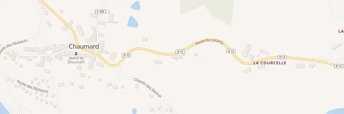 Plan du 22 Rte de Corancy à Chaumard
