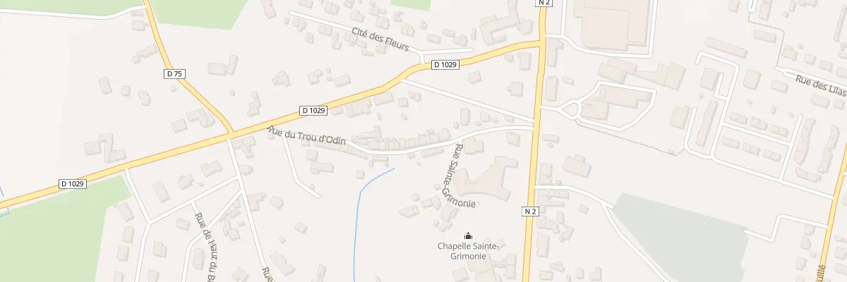 Plan du 8 Rue du Trou d’Odin à La Capelle