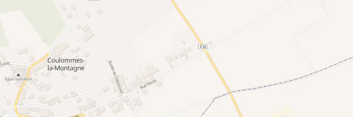 Plan du 29 Rue Haute à Coulommes-la-Montagne