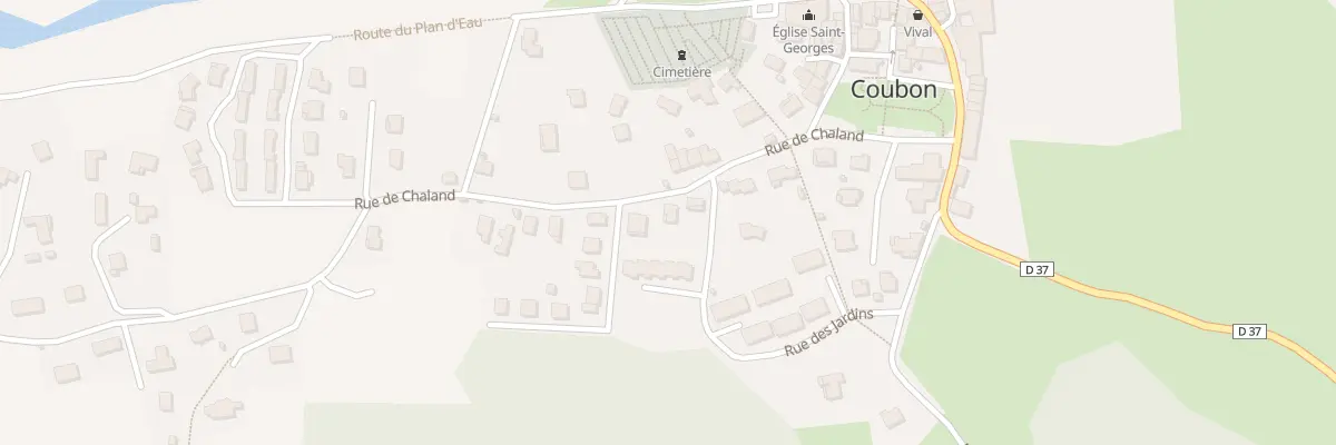 Plan du 17 Rue de Chaland à Coubon