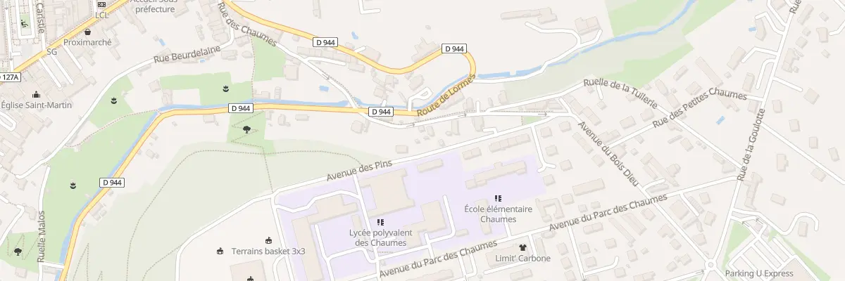 Plan du 24 Rue des Chaumes à Avallon