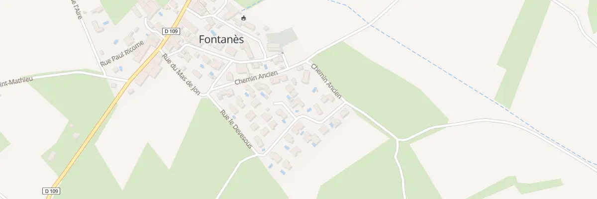 Plan du 13 Imp le Devesous à Fontanès