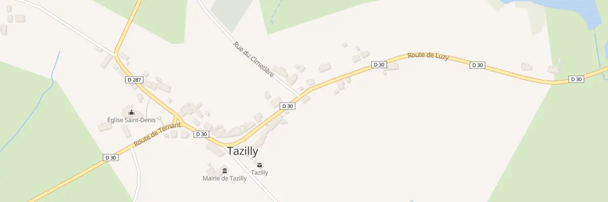 Plan du 236 Rte de Luzy à Tazilly