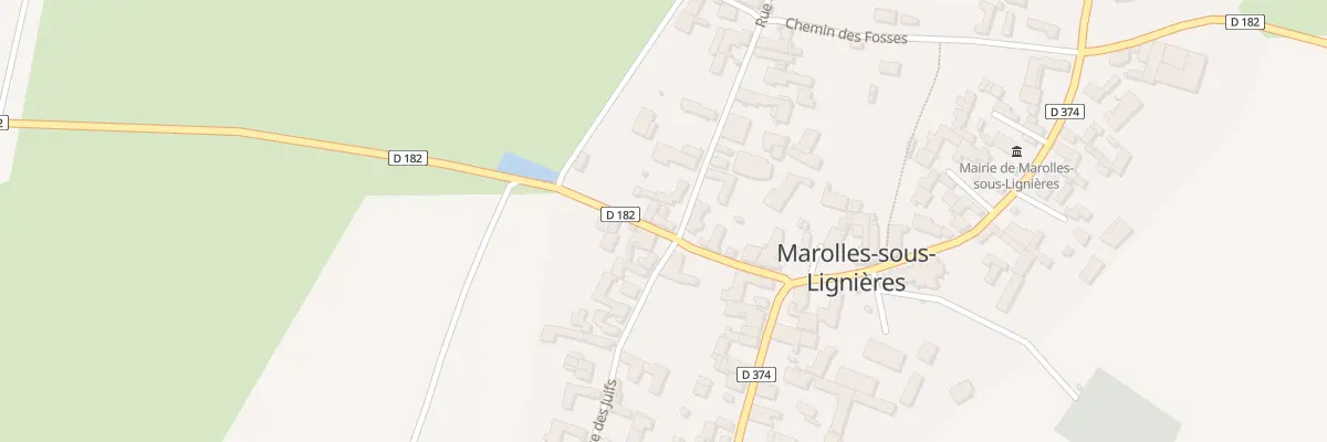 Plan du 4 Rue de la Croix Blanche à Marolles-sous-Lignières
