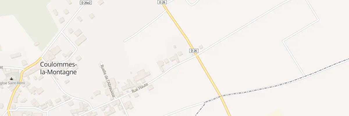 Plan du 31 Rue Haute à Coulommes-la-Montagne