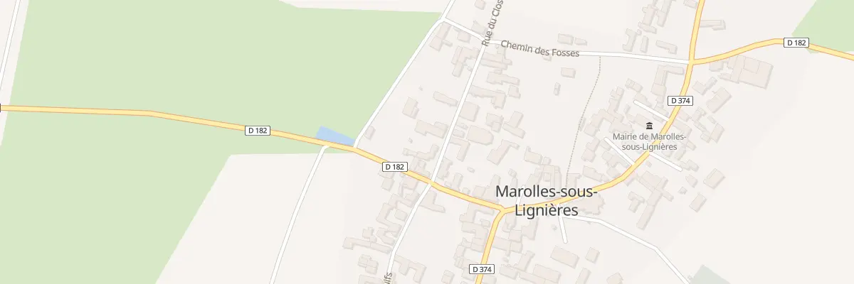 Plan du 3 Rue du Clos à Marolles-sous-Lignières