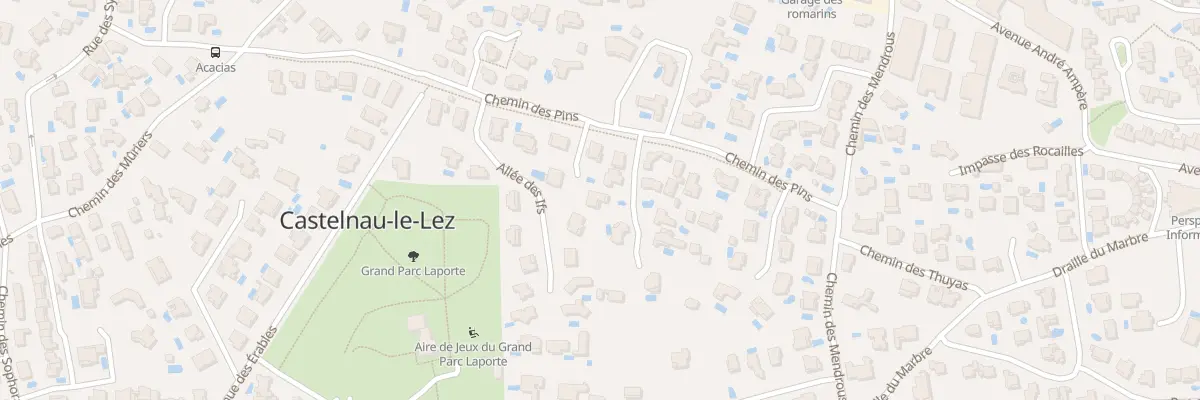Plan du 3 All des Pins à Castelnau-le-Lez