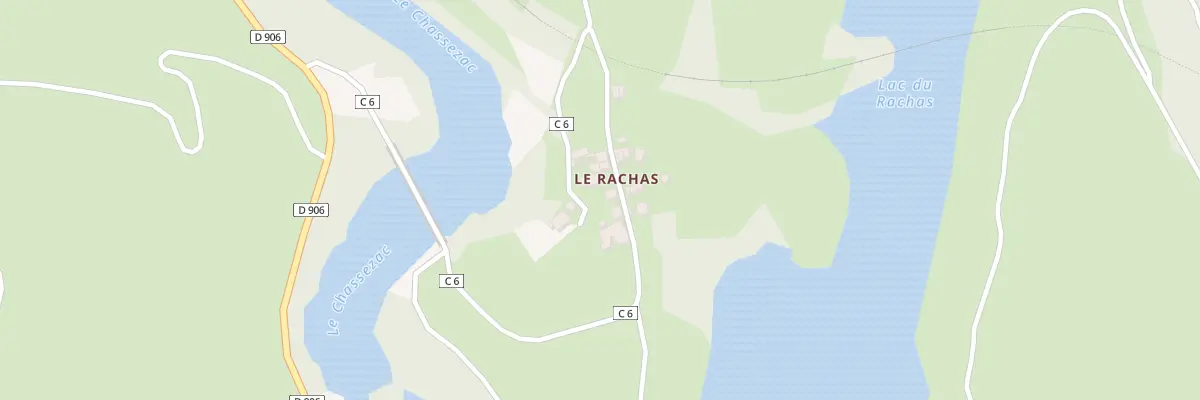 Plan du 5140 Le Rachas à Prévenchères