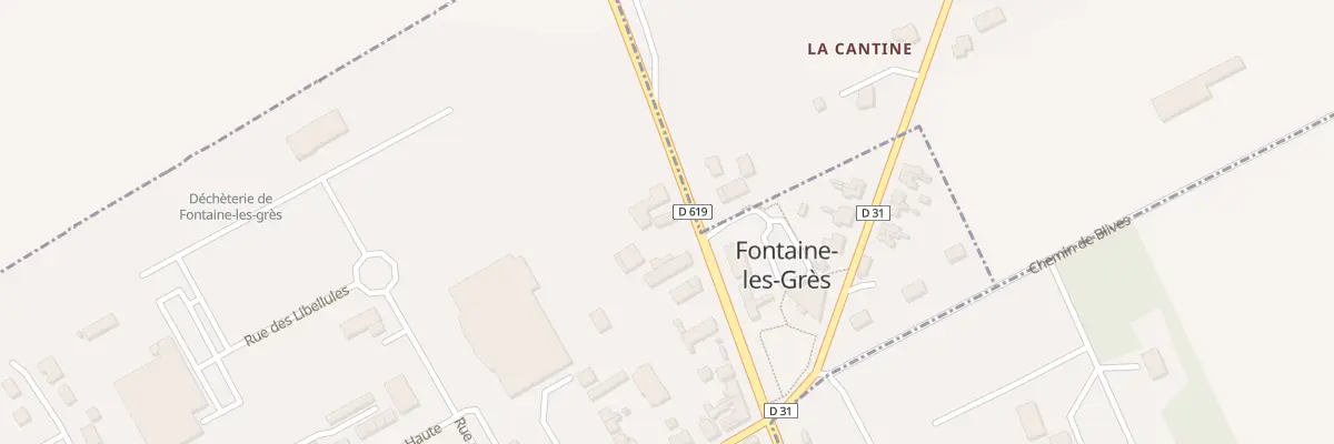 Plan du 91 Av du Mal Foch à Fontaine-les-Grès