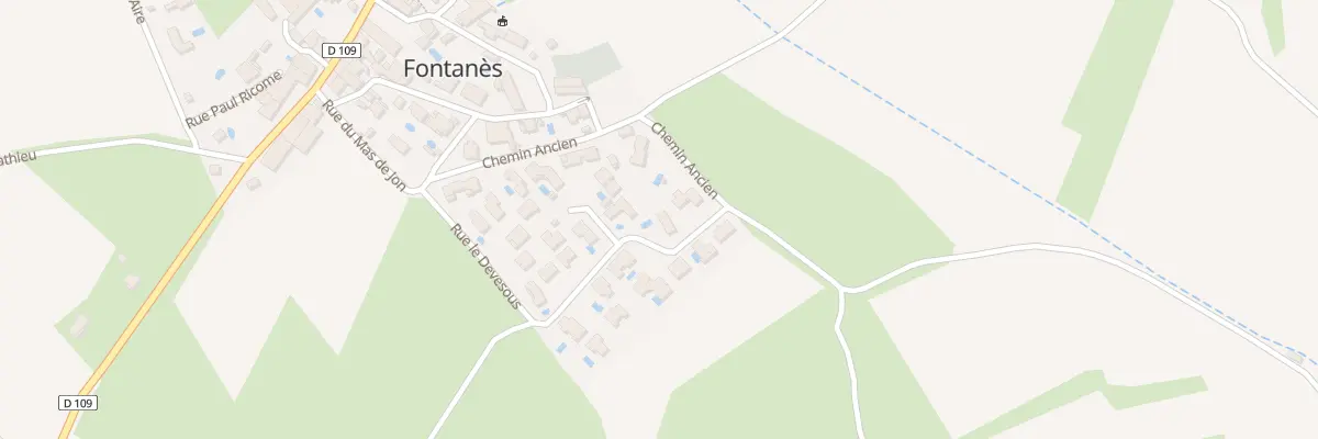 Plan du 14 Rue le Devesous à Fontanès