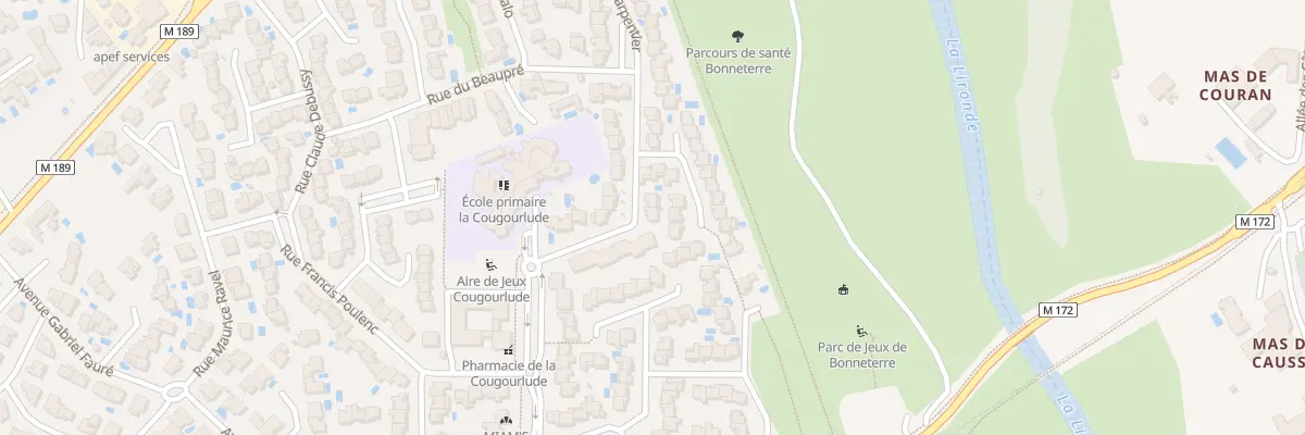 Plan du 61 Av Gustave Charpentier à Lattes