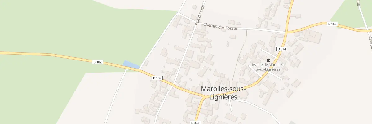 Plan du 6 Rue du Clos à Marolles-sous-Lignières