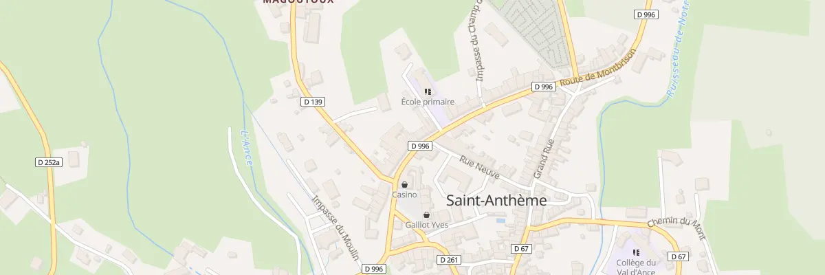 Plan du 9015 Rte de Montbrison à Saint-Anthème