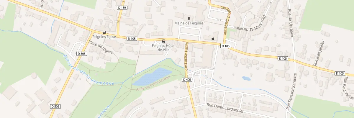 Plan du 4 Rue Louise Parée à Feignies
