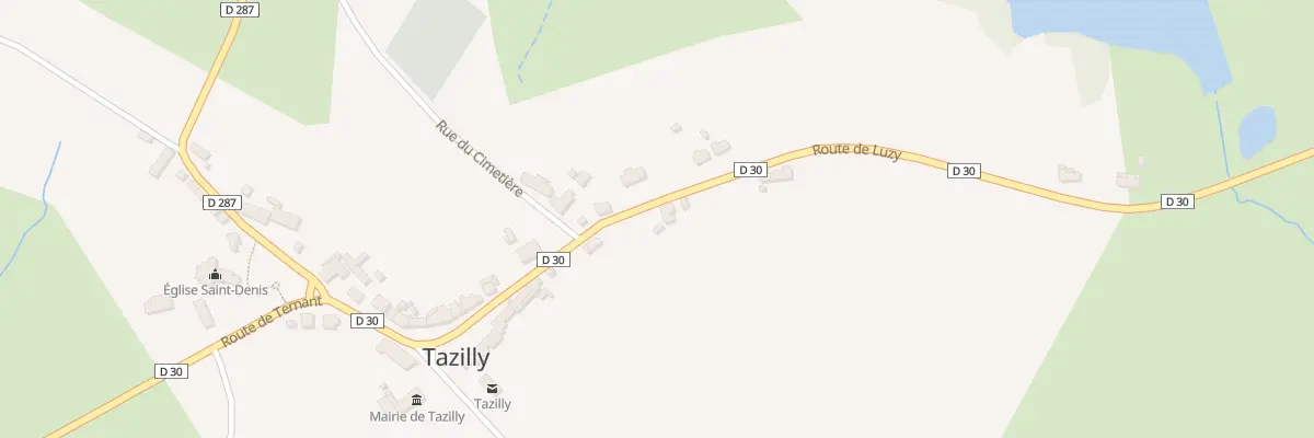 Plan du 7 Le Bourg à Tazilly