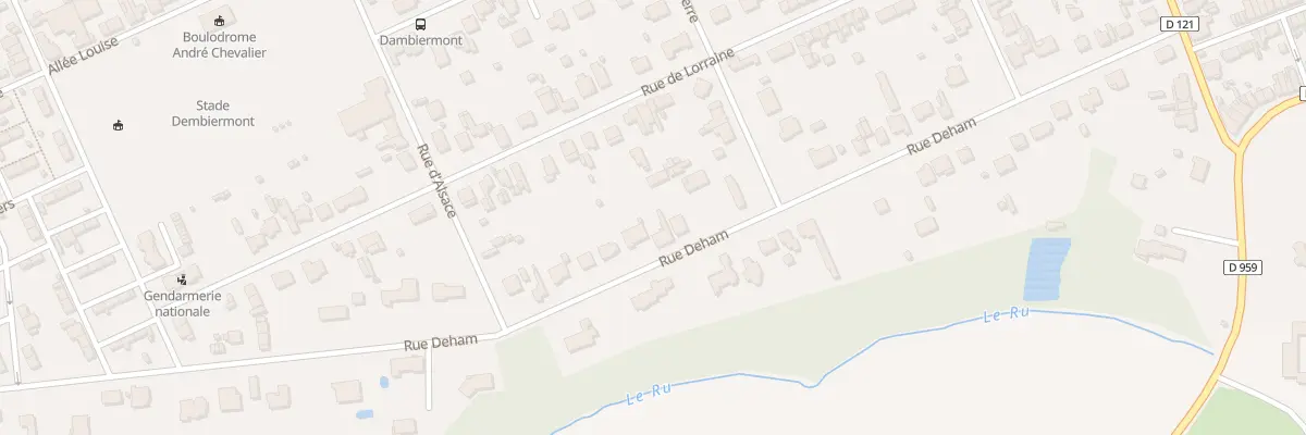 Plan du 36 Rue Deham à Hautmont