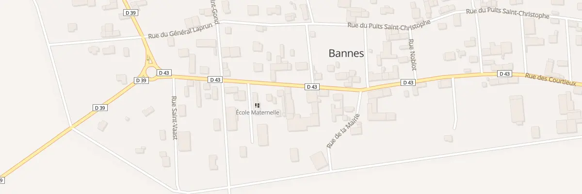 Plan du 20 Rue des Courtieux à Bannes