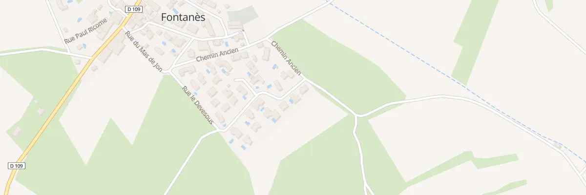 Plan du 17 Rue le Devesous à Fontanès