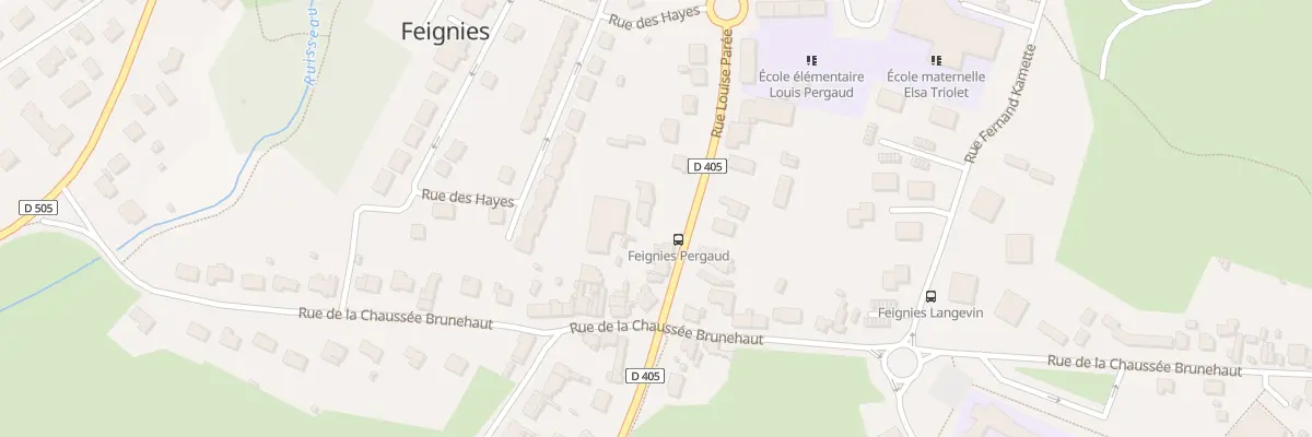 Plan du 34 Rue Louise Parée à Feignies