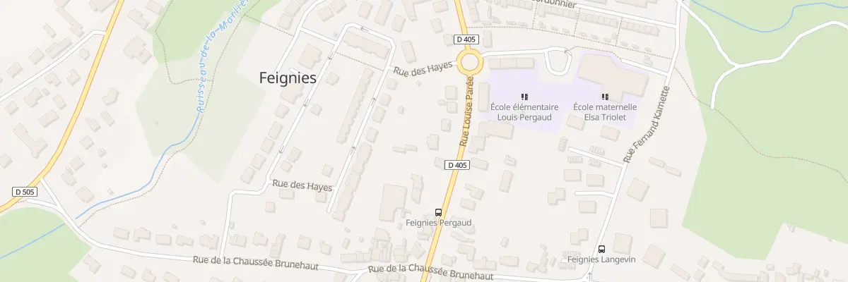 Plan du 30A Rue Louise Parée à Feignies
