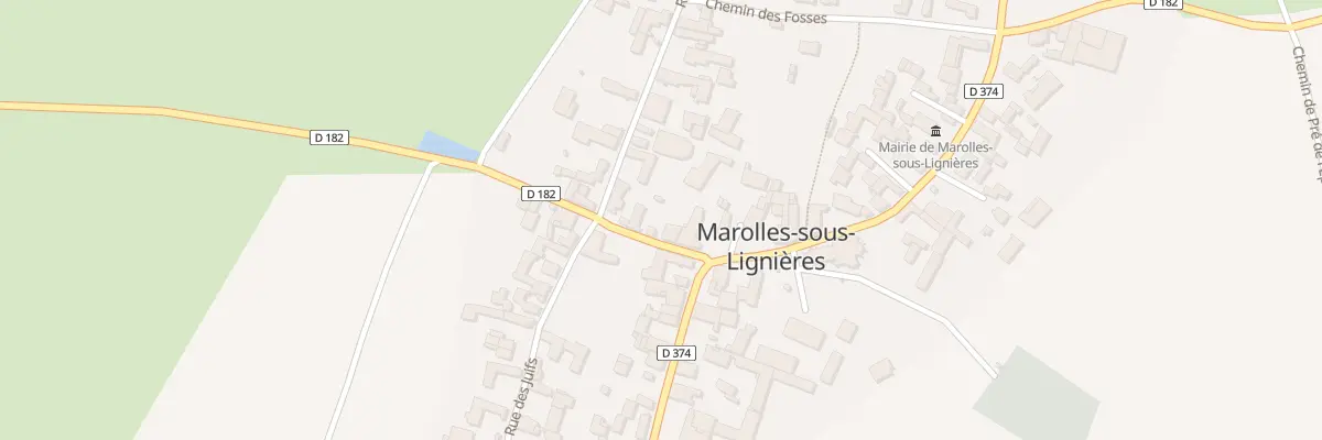 Plan du 2 Rue de la Croix Blanche à Marolles-sous-Lignières