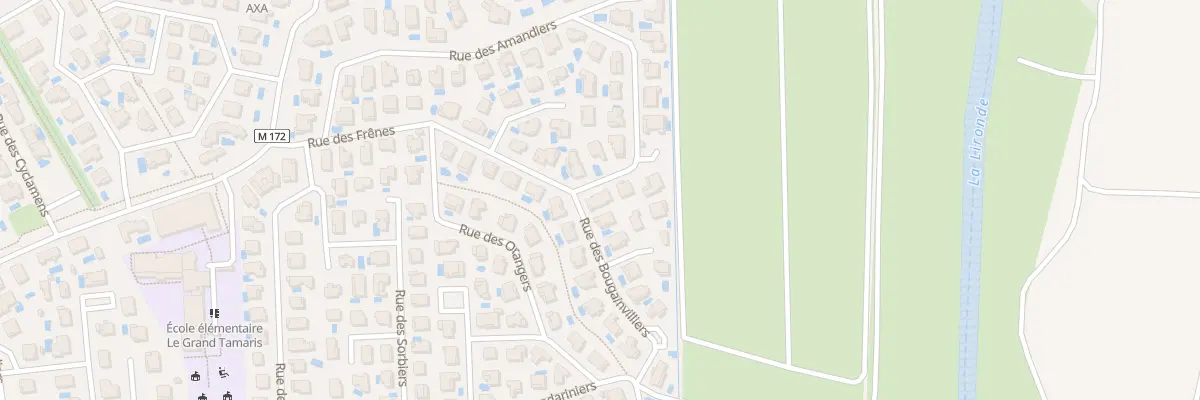 Plan du 55 Rue des Amandiers à Lattes