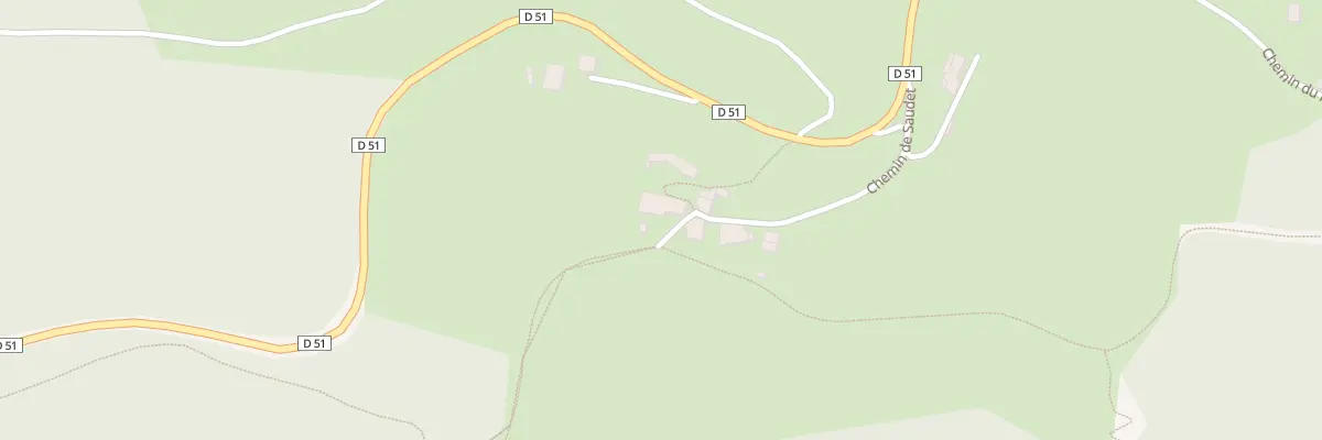 Plan du 227 Che de Saudet à Saint-Alban-les-Eaux