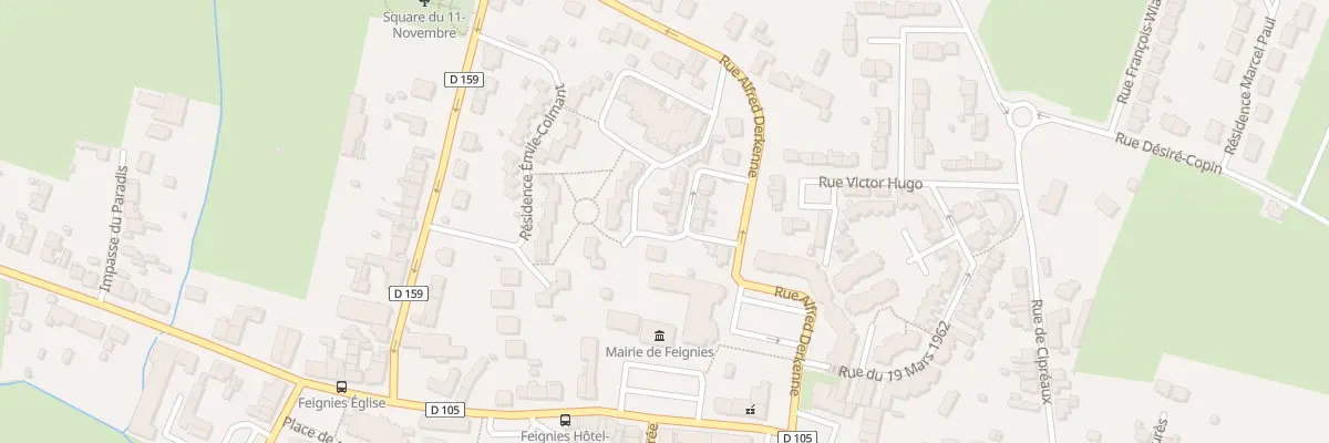 Plan du 21 Rue Alfred Derkenne à Feignies