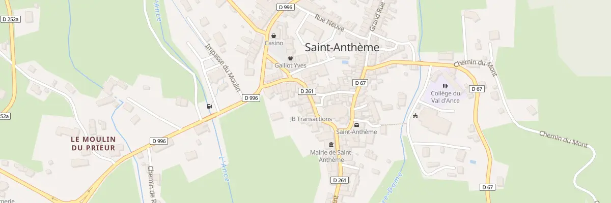 Plan du 5812 Rue sous l’Eglise à Saint-Anthème