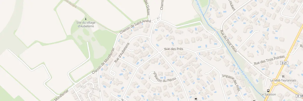 Plan du 1 Che de Saint André à Teyran