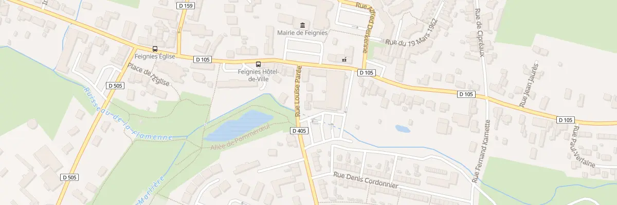 Plan du 5 Rue Louise Parée à Feignies