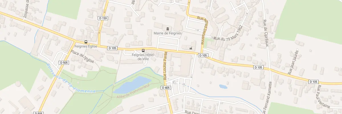 Plan du 1 Rue Louise Parée à Feignies