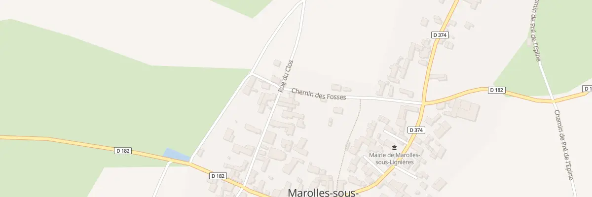Plan du 11 Che des Fossés à Marolles-sous-Lignières