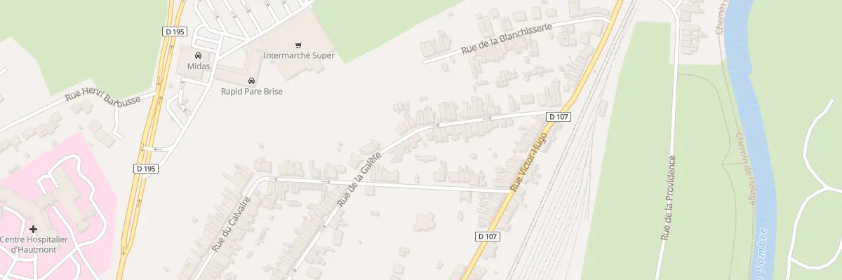 Plan du 104 Rue de la Galère à Hautmont