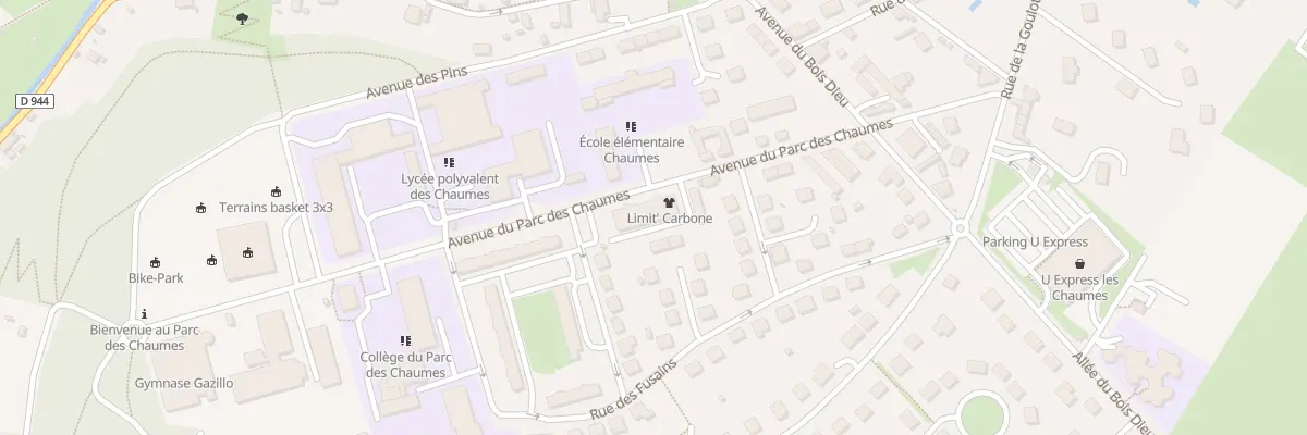 Plan du 13 Av du Parc des Chaumes à Avallon