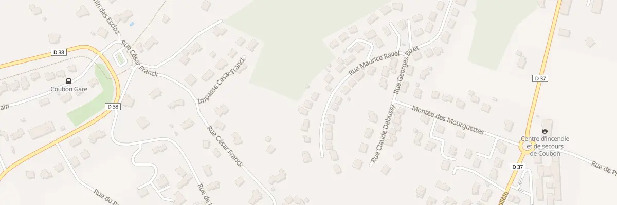 Plan du 9006 Rue Maurice Ravel - Mourguette à Coubon