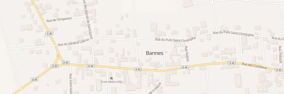 Plan du 14 Rue du Puits St Christophe à Bannes