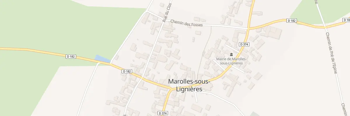 Plan du 4B Rue du Clos à Marolles-sous-Lignières