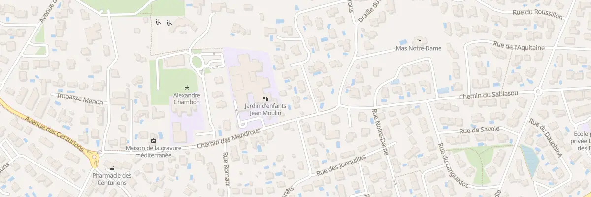 Plan du 365 Che des Mendrous à Castelnau-le-Lez
