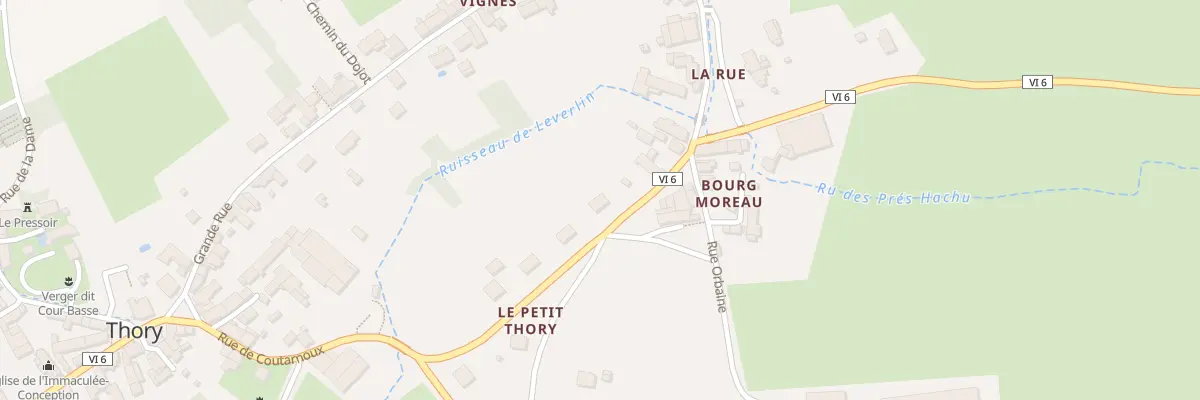 Plan du 6 Rue du Bourg Moreau à Thory