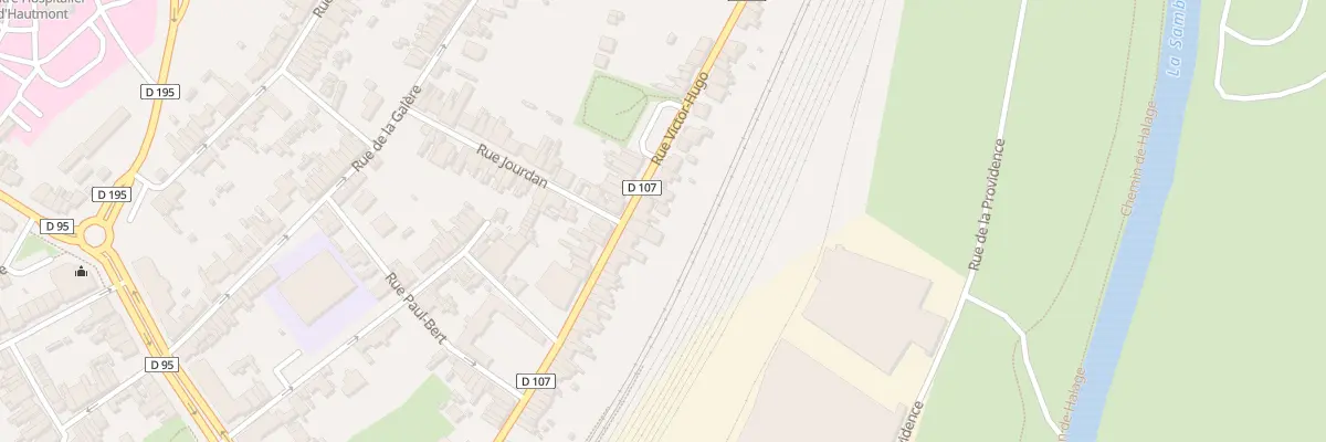 Plan du 76G Rue Victor Hugo à Hautmont