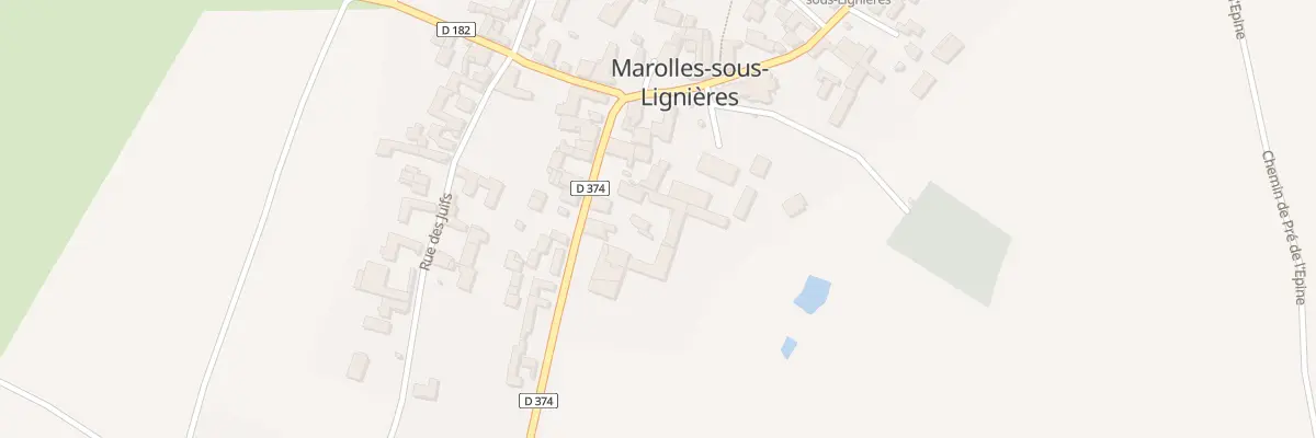 Plan du 20 Rte de Charrey à Marolles-sous-Lignières