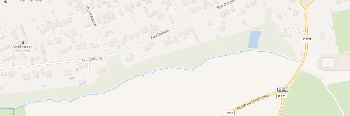 Plan du 39 Rue Deham à Hautmont